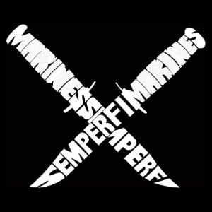 Semper Fi -  Women's Word Art T-Shirt sold by LA Pop Art