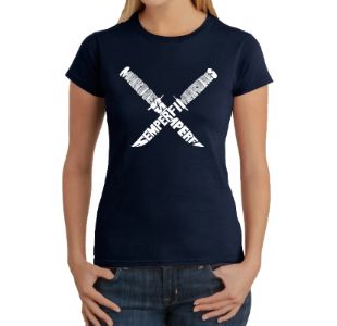 Semper Fi -  Women's Word Art T-Shirt sold by LA Pop Art
