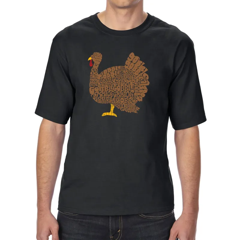 Thanksgiving - Men's Tall and Long Word Art T-Shirt sold by LA Pop Art