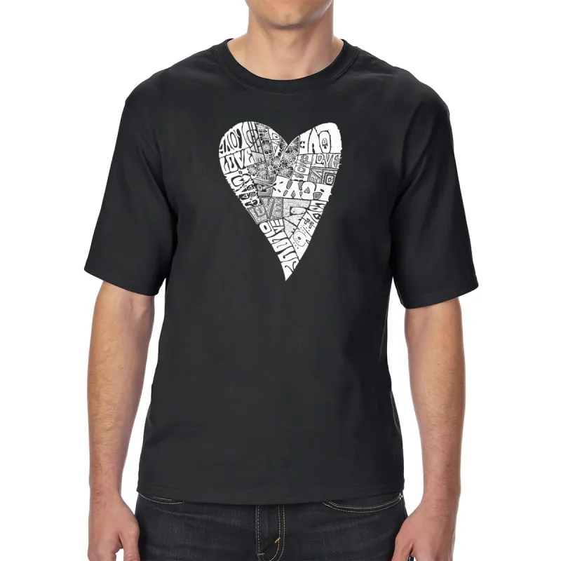 Lots of Love - Men's Tall Word Art T-Shirt sold by LA Pop Art