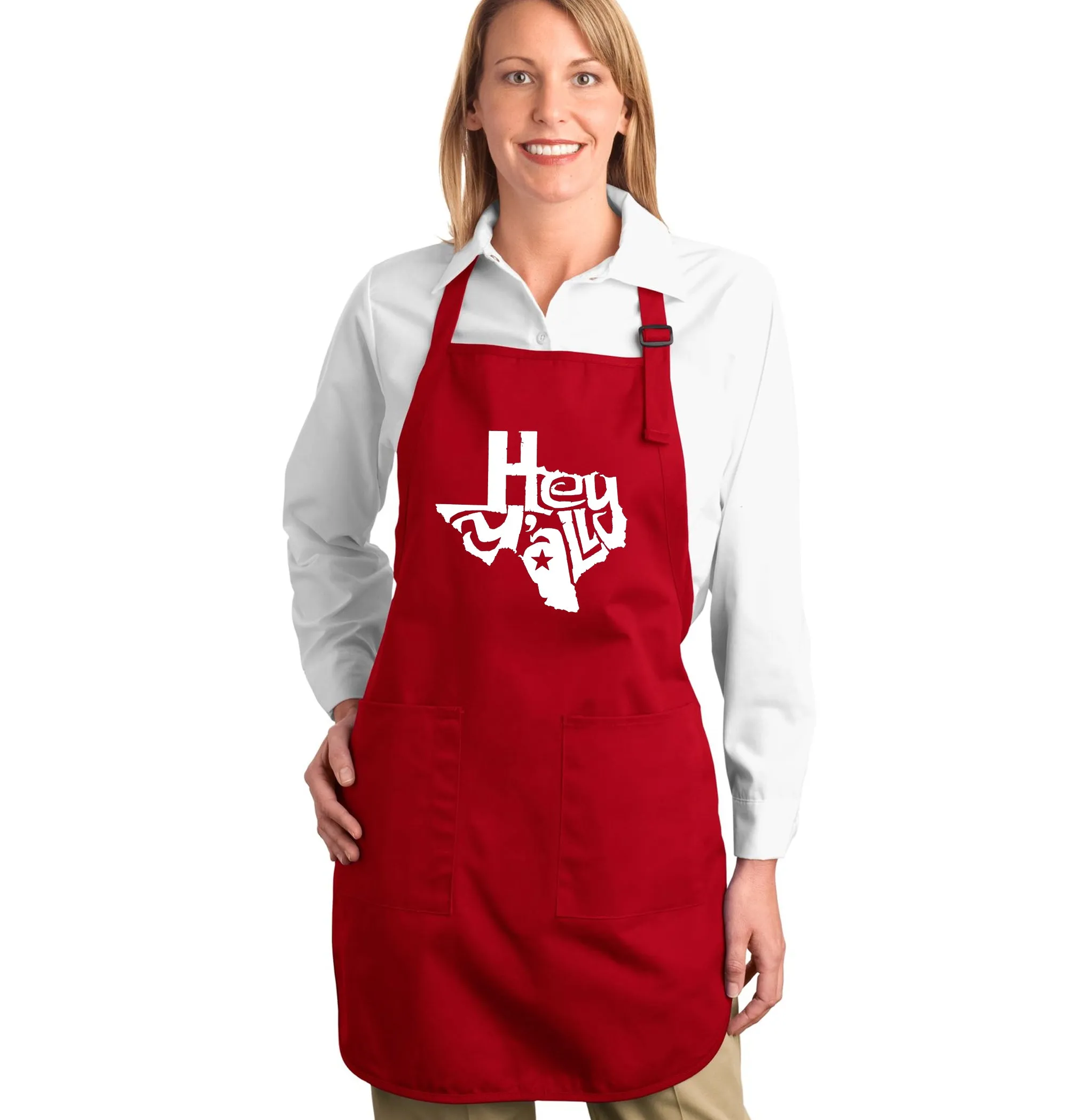 Hey Yall - Full Length Word Art Apron sold by LA Pop Art product image thumbnail 3