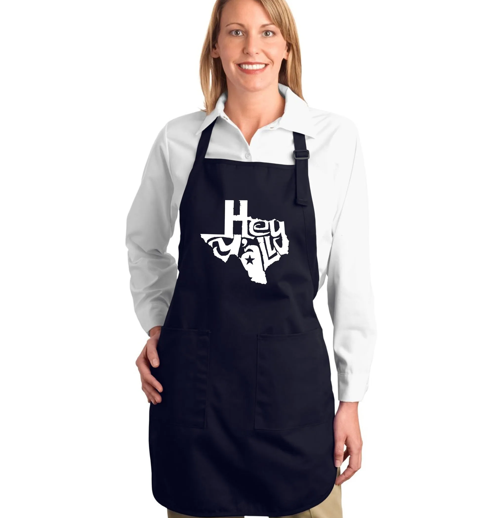 Hey Yall - Full Length Word Art Apron sold by LA Pop Art product image thumbnail 4