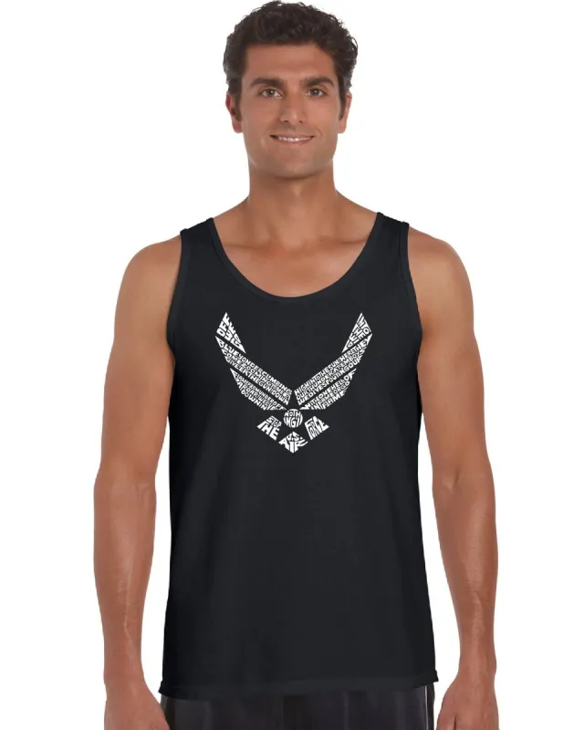 LYRICS TO THE AIR FORCE SONG - Men's Word Art Tank Top sold by LA Pop Art