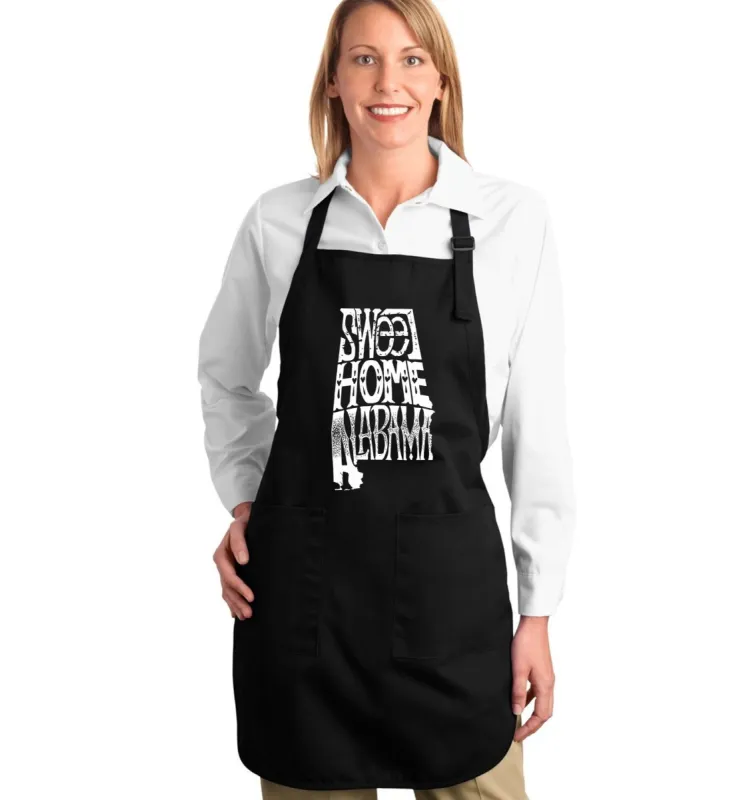 Sweet Home Alabama - Full Length Word Art Apron sold by LA Pop Art