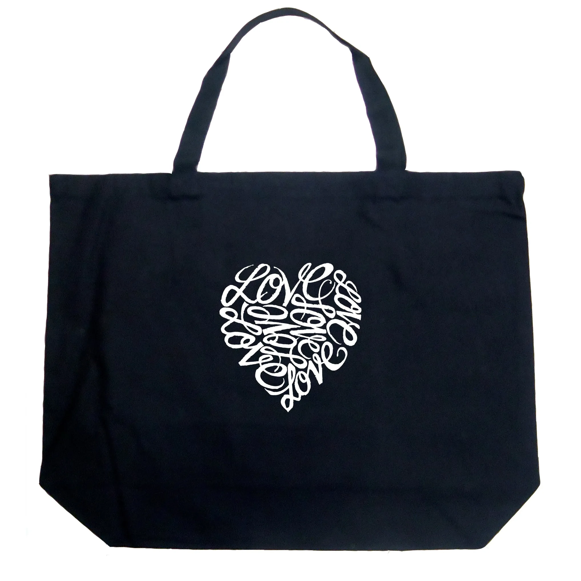 LOVE - Large Word Art Tote Bag sold by LA Pop Art