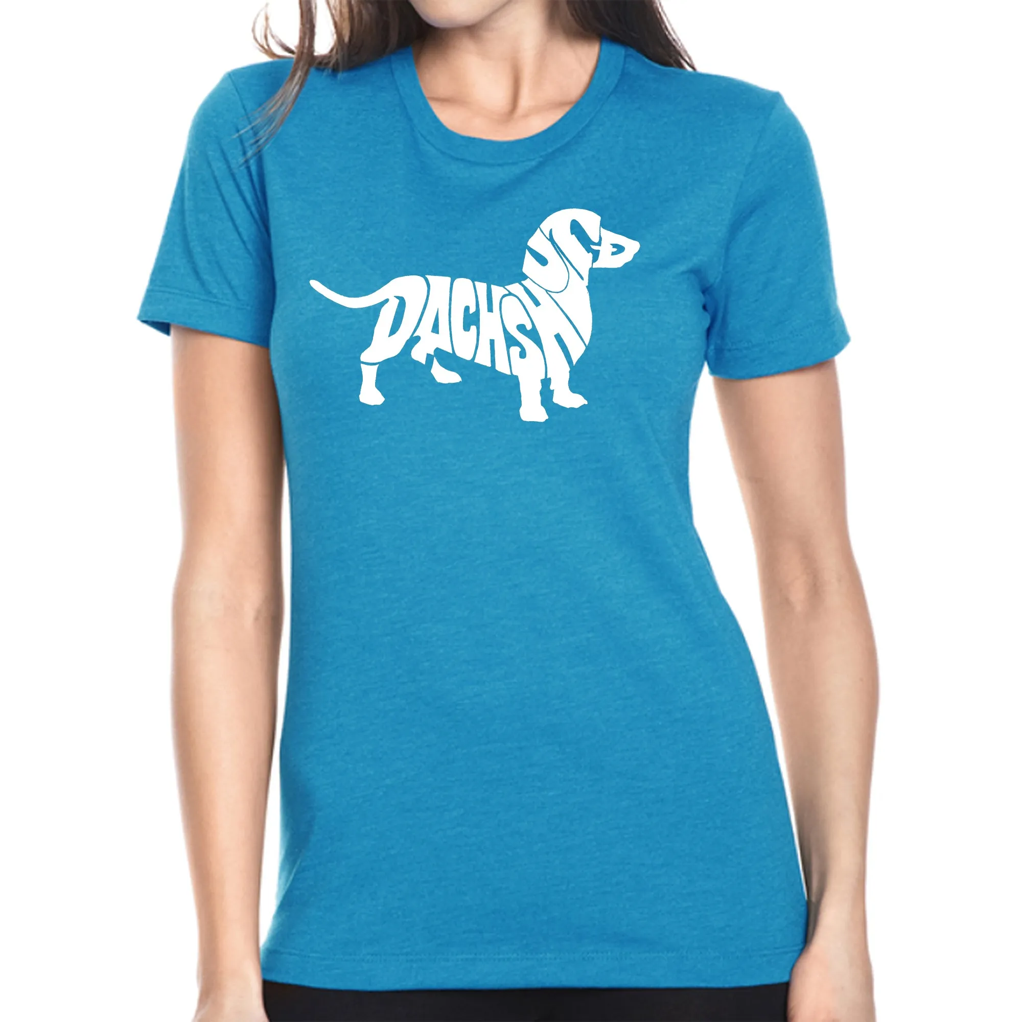 Dachshund - Women's Premium Blend Word Art T-Shirt sold by LA Pop Art product image thumbnail 4