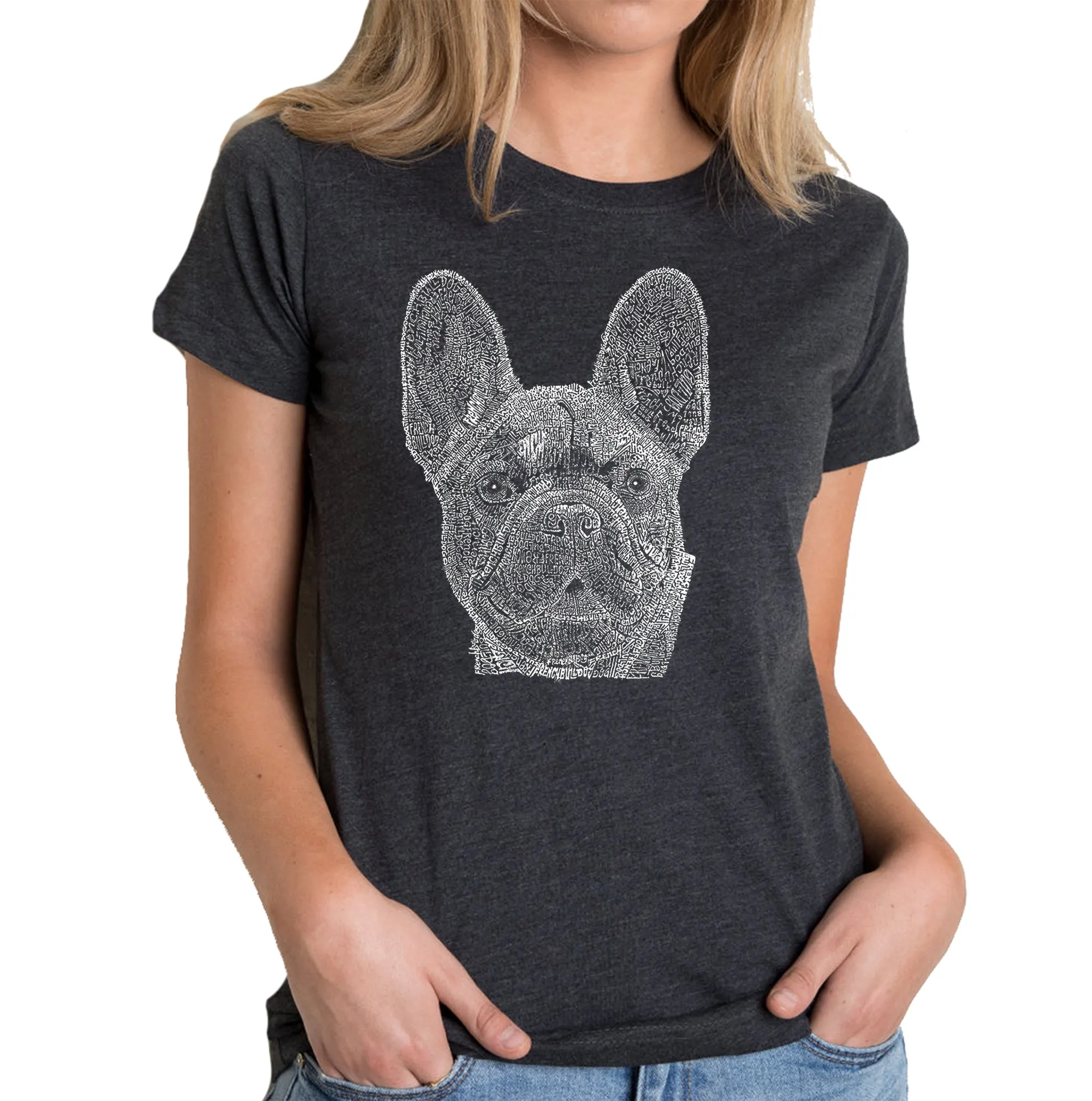 French Bulldog - Women's Premium Blend Word Art T-Shirt sold by LA Pop Art