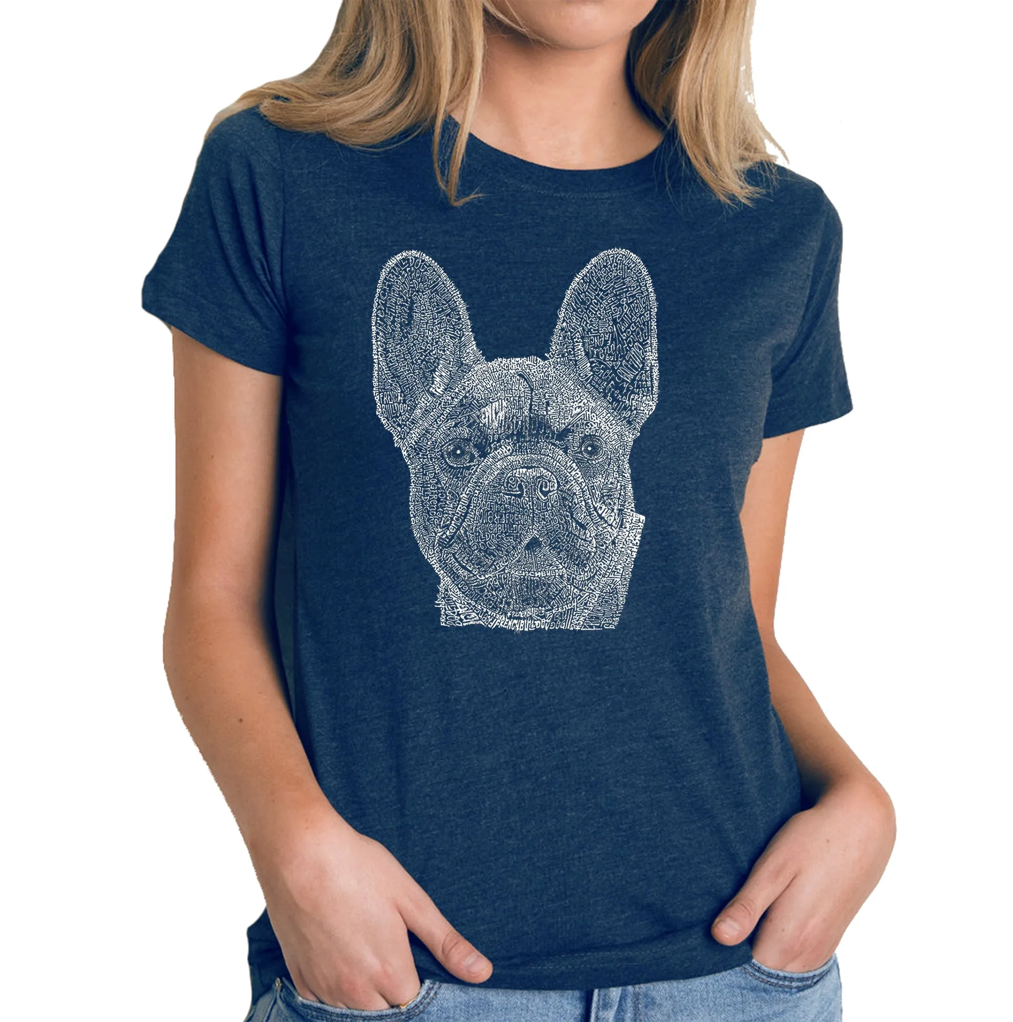French Bulldog - Women's Premium Blend Word Art T-Shirt sold by LA Pop Art product image thumbnail 3