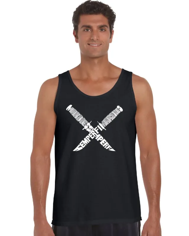 Semper Fi - Men's Word Art Tank Top sold by LA Pop Art