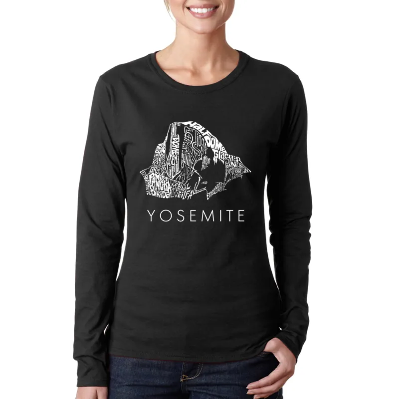 Yosemite -  Women's Word Art Long Sleeve T-Shirt sold by LA Pop Art
