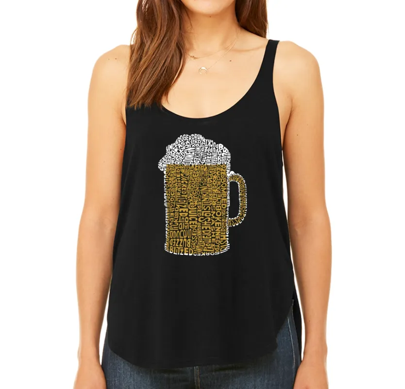 Slang Terms for Being Wasted - Women's Word Art Flowy Tank sold by LA Pop Art
