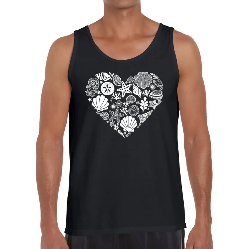 Sea Shells - Men's Word Art Tank Top sold by LA Pop Art
