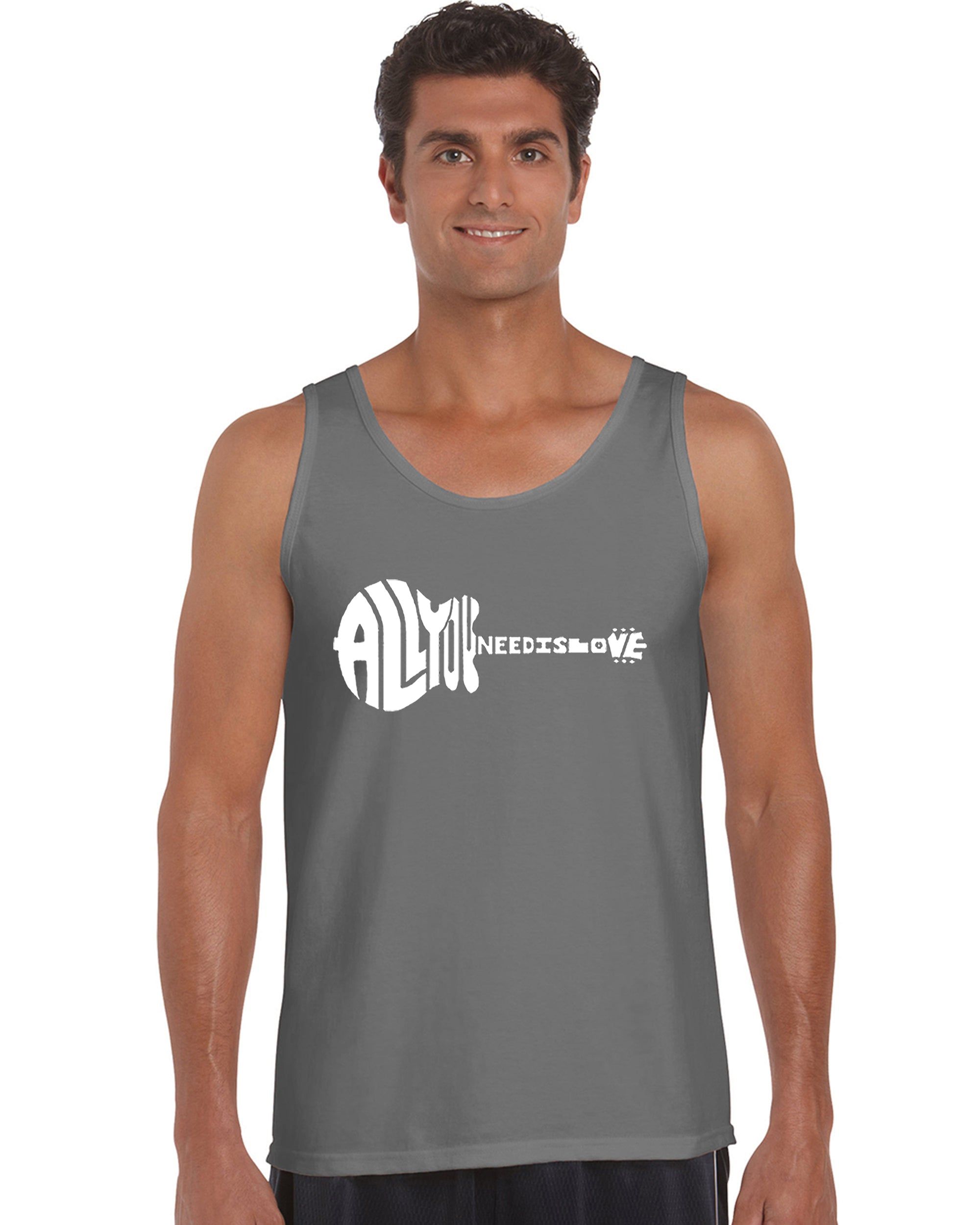 All You Need Is Love - Men's Word Art Tank Top sold by LA Pop Art product image thumbnail 5
