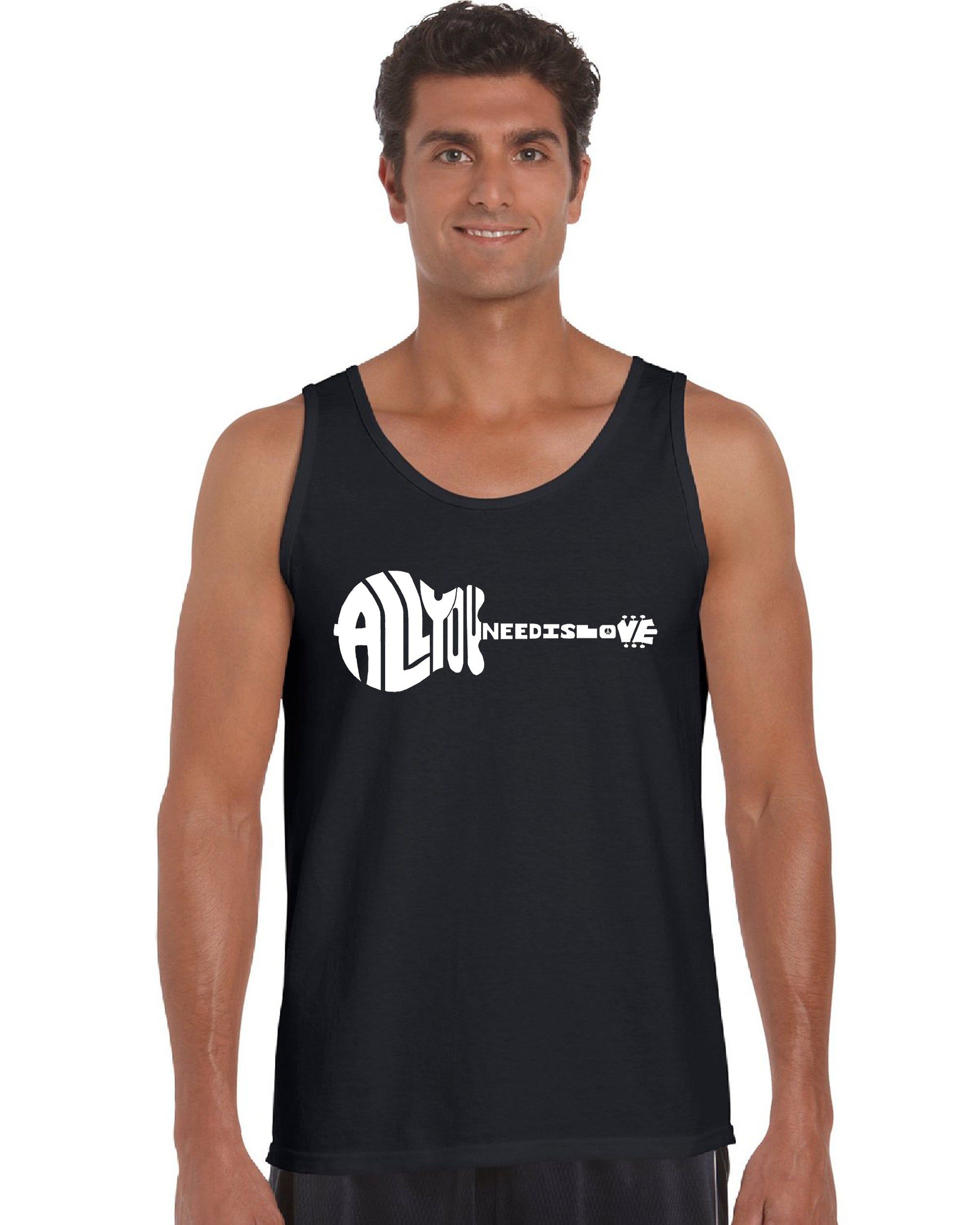 All You Need Is Love - Men's Word Art Tank Top sold by LA Pop Art