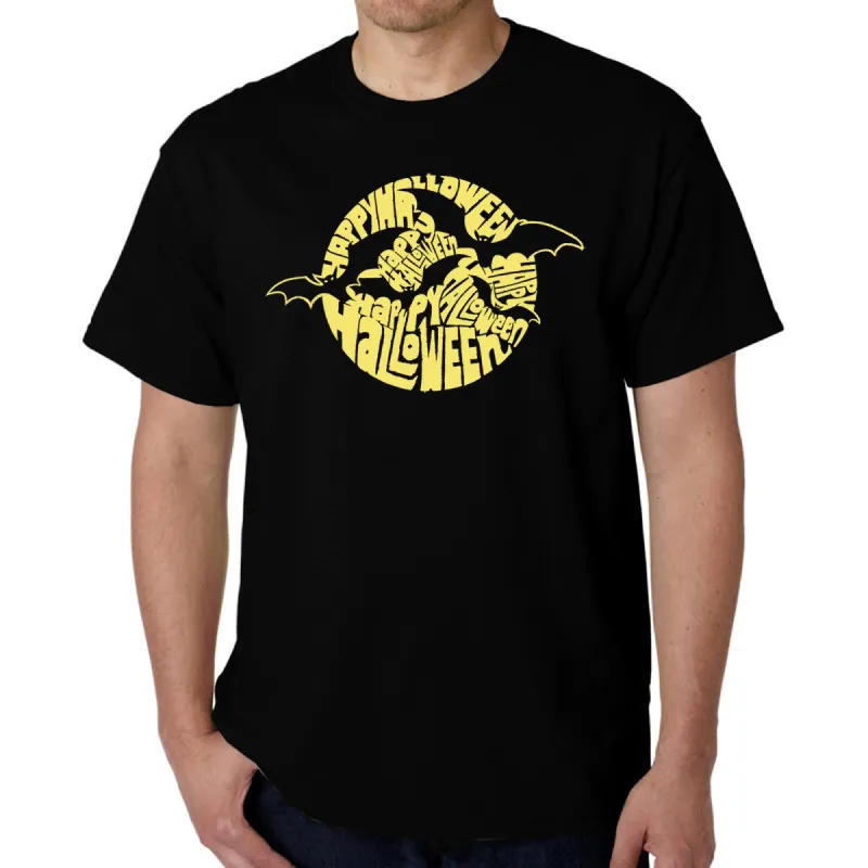 Halloween Bats - Men's Word Art T-Shirt sold by LA Pop Art