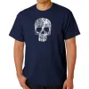 Rock n Roll Skull - Men's Word Art T-Shirt sold by LA Pop Art