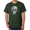 Rock n Roll Skull - Men's Word Art T-Shirt sold by LA Pop Art