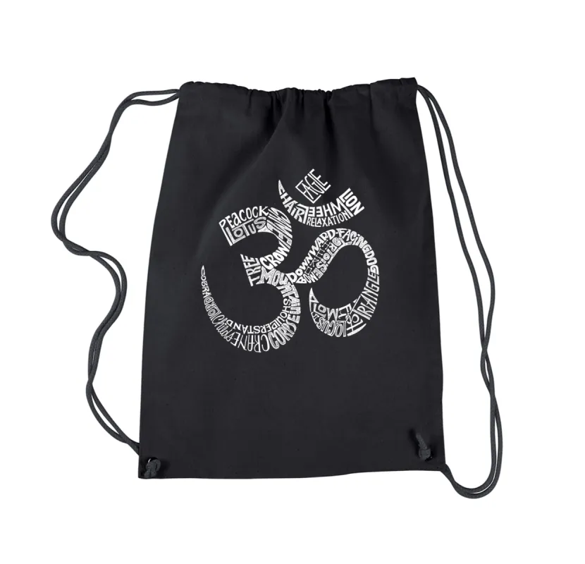 Poses OM - Drawstring Backpack sold by LA Pop Art