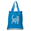 Cat - Small Word Art Tote Bag sold by LA Pop Art