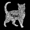 Cat - Small Word Art Tote Bag sold by LA Pop Art