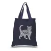 Cat - Small Word Art Tote Bag sold by LA Pop Art