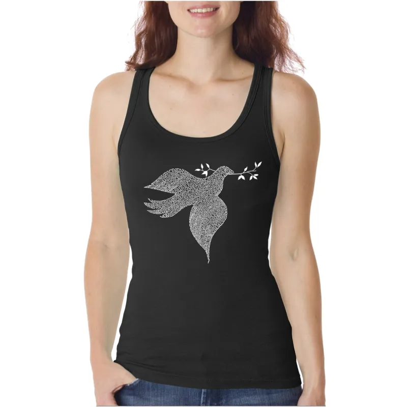 Dove  - Women's Word Art Tank Top sold by LA Pop Art