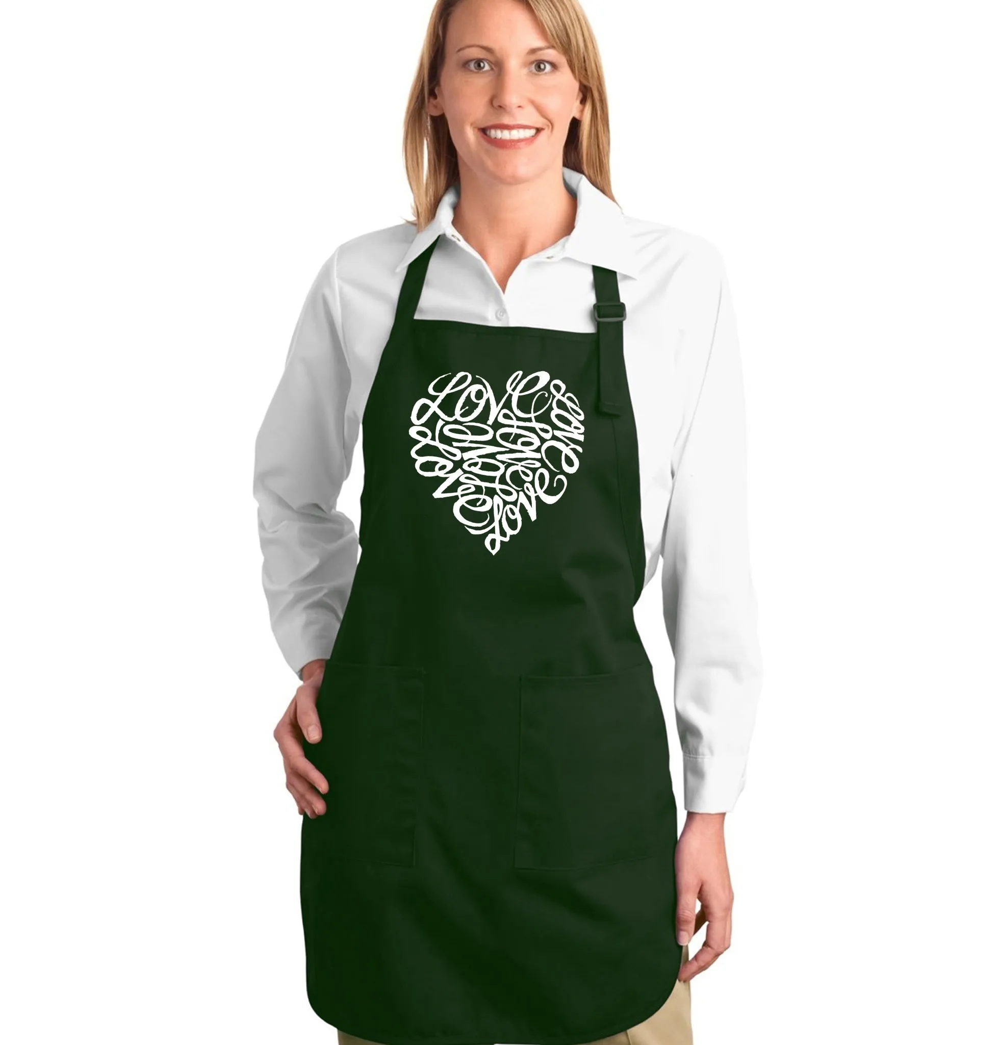 LOVE - Full Length Word Art Apron sold by LA Pop Art product image thumbnail 5