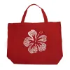 Mahalo - Large Word Art Tote Bag sold by LA Pop Art