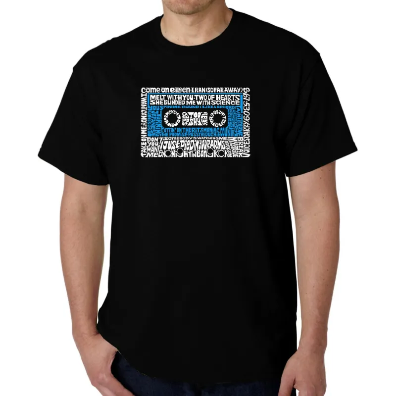 80s One Hit Wonders  - Men's Word Art T-Shirt sold by LA Pop Art