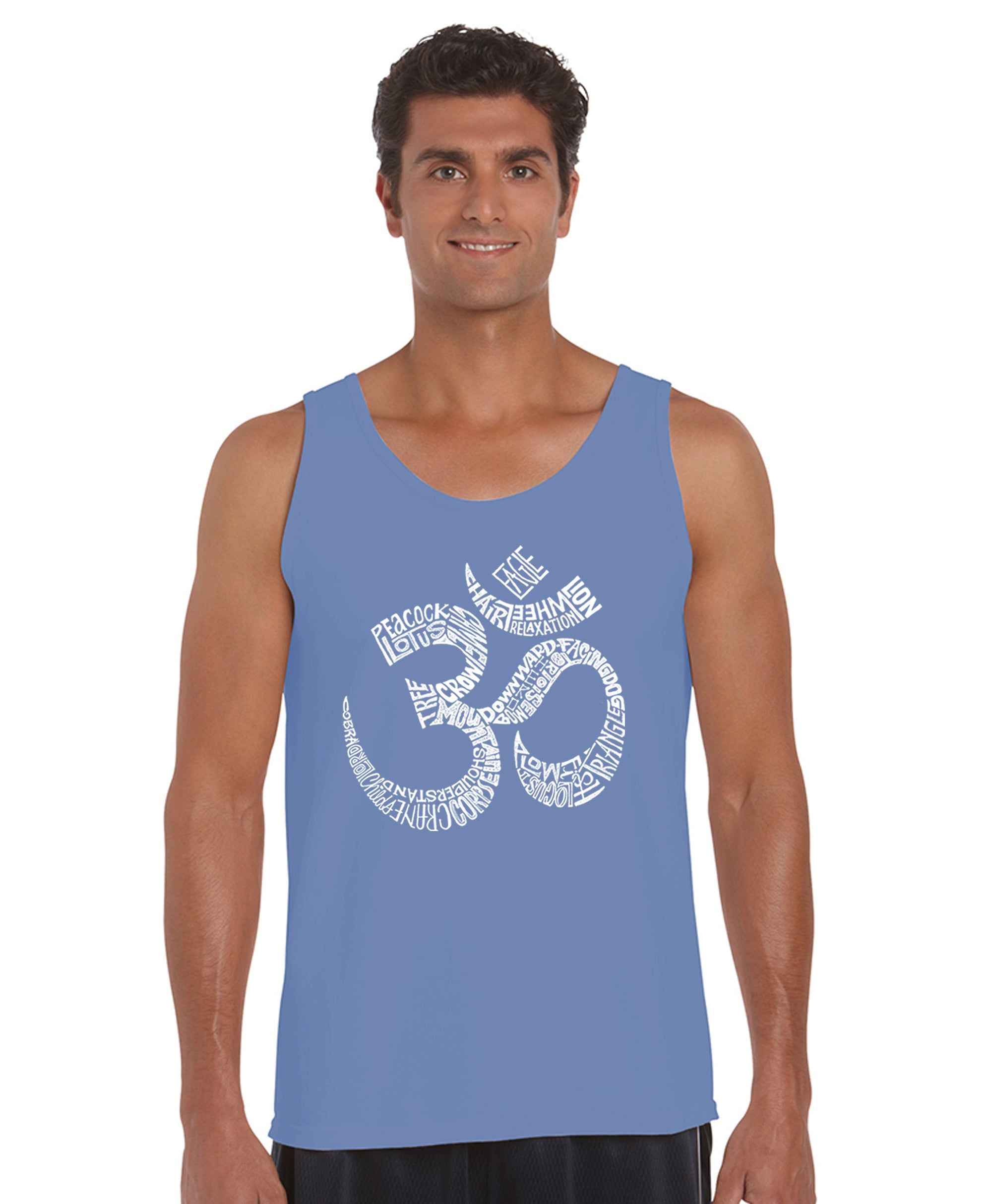 Poses OM - Men's Word Art Tank Top sold by LA Pop Art product image thumbnail 3