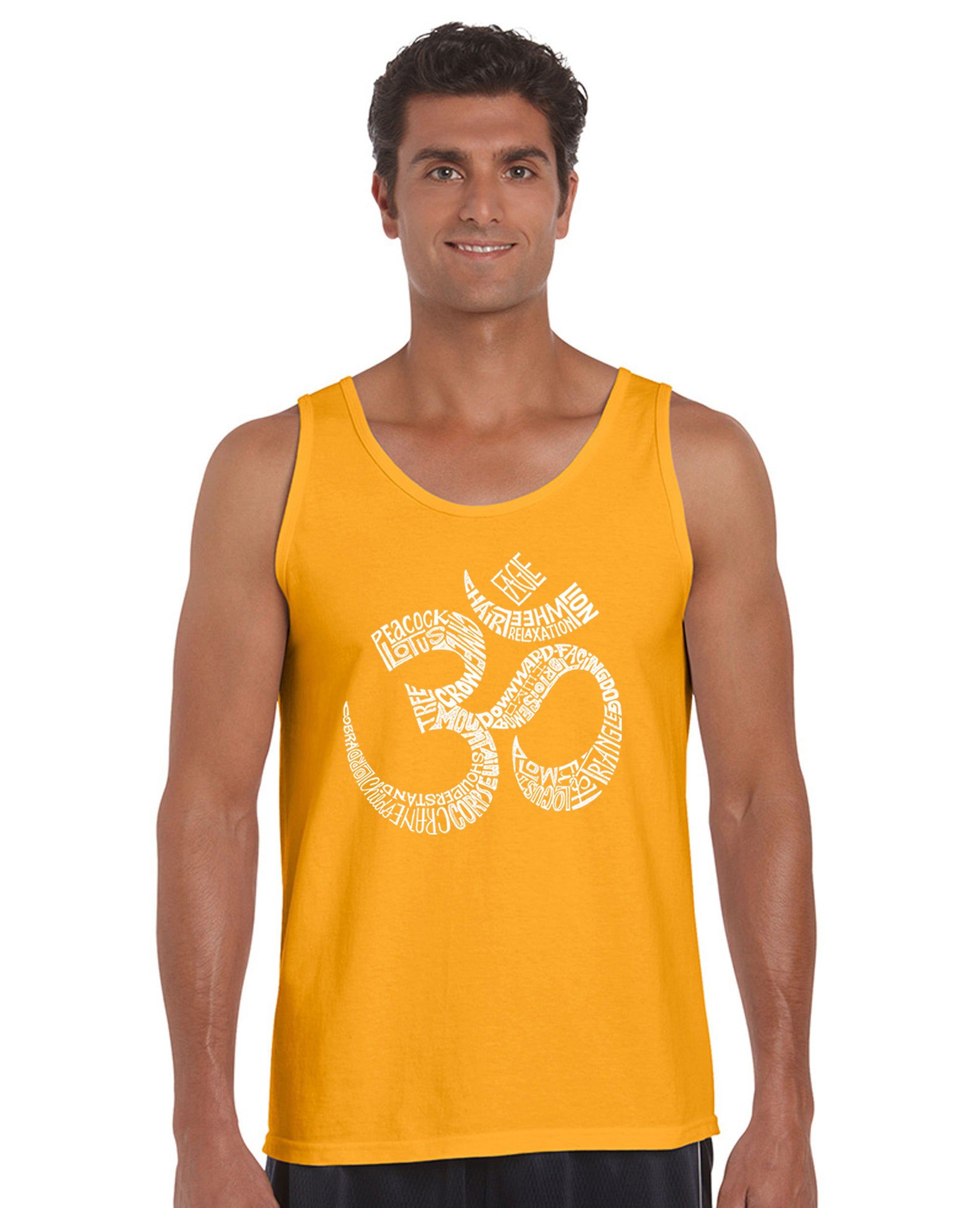 Poses OM - Men's Word Art Tank Top sold by LA Pop Art product image thumbnail 4