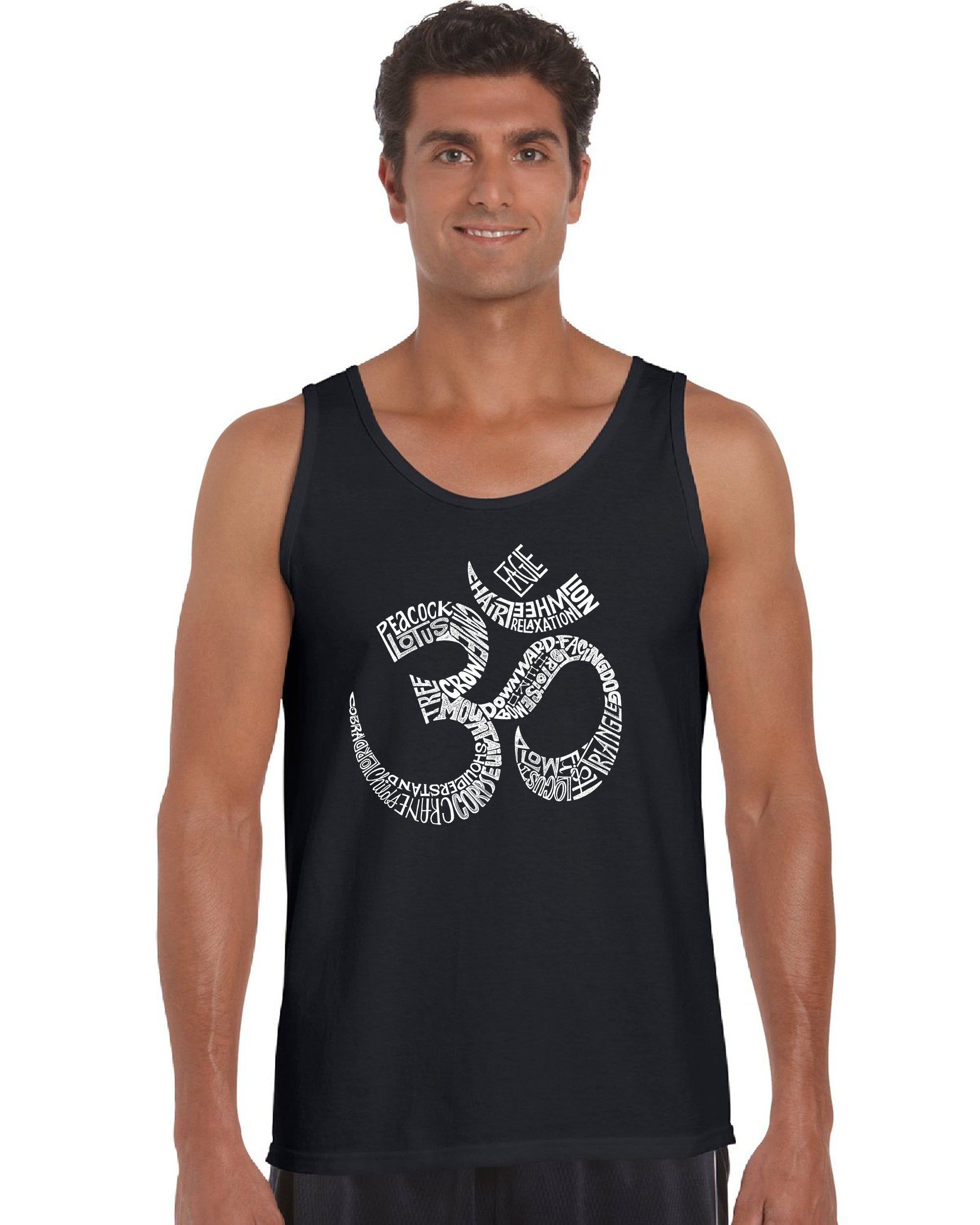Poses OM - Men's Word Art Tank Top sold by LA Pop Art
