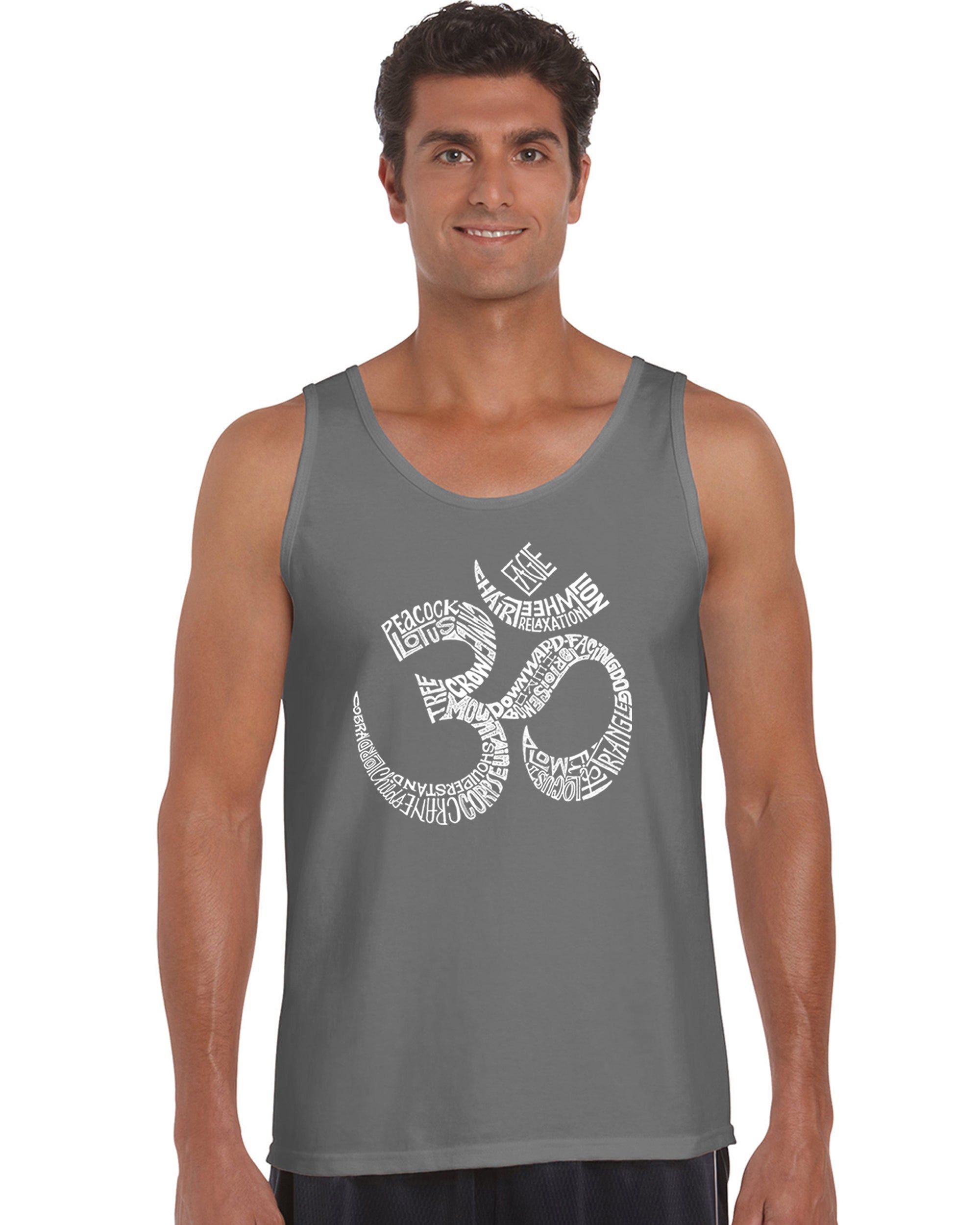 Poses OM - Men's Word Art Tank Top sold by LA Pop Art product image thumbnail 5