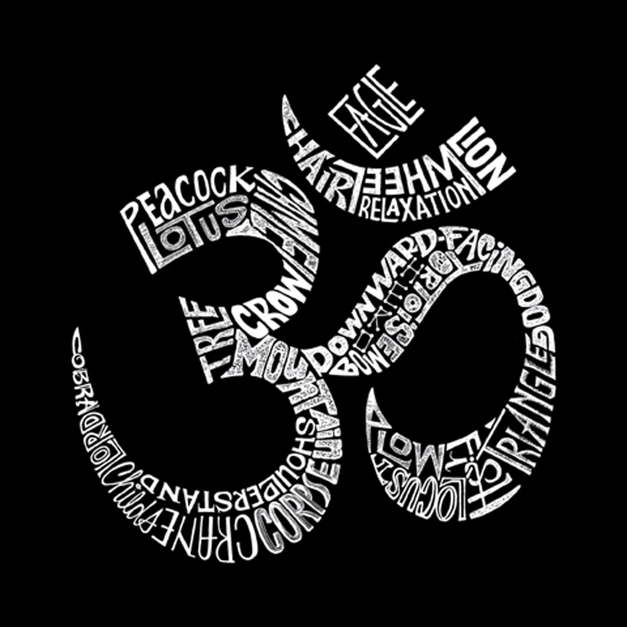 Poses OM - Men's Word Art Tank Top sold by LA Pop Art product image thumbnail 2