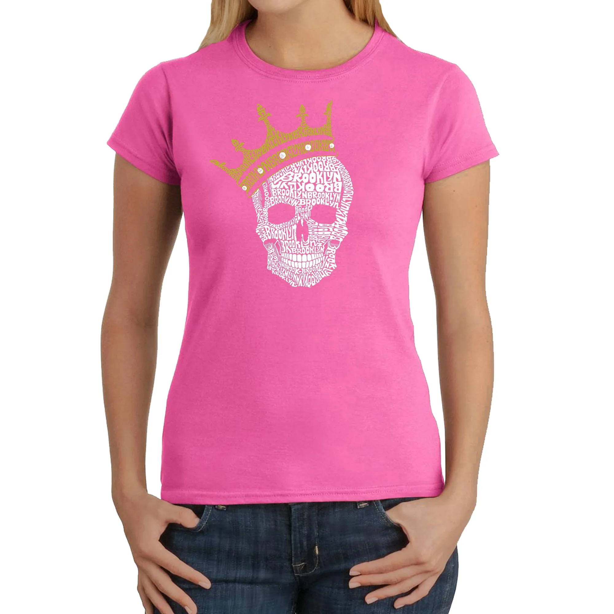 Brooklyn Crown - Women's Word Art T-Shirt sold by LA Pop Art product image thumbnail 4