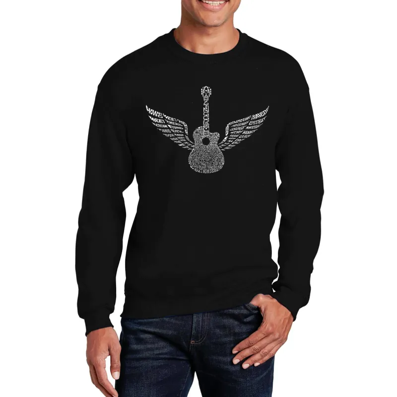 Amazing Grace - Men's Word Art Crewneck Sweatshirt sold by LA Pop Art
