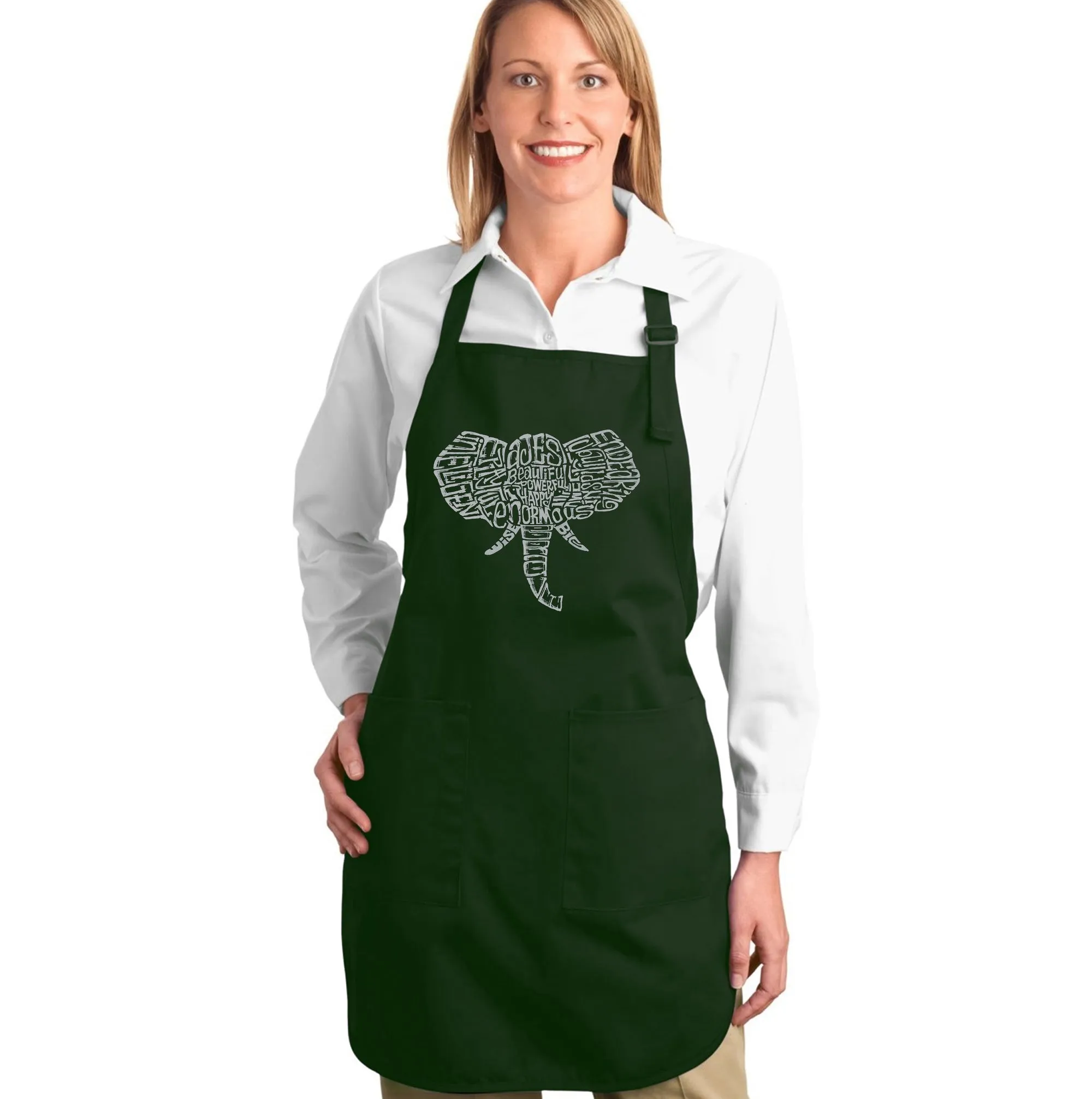 Tusks - Full Length Word Art Apron sold by LA Pop Art product image thumbnail 5