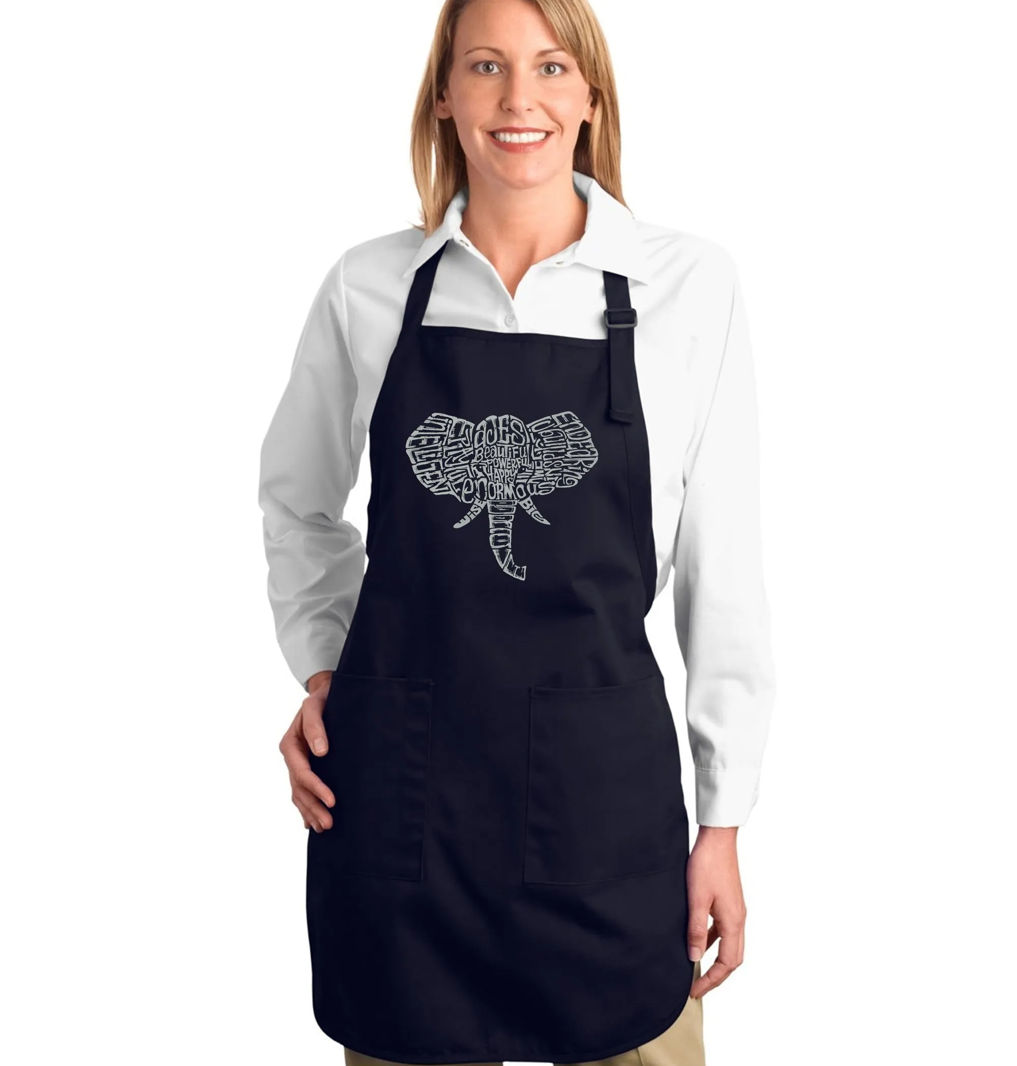 Tusks - Full Length Word Art Apron sold by LA Pop Art product image thumbnail 4
