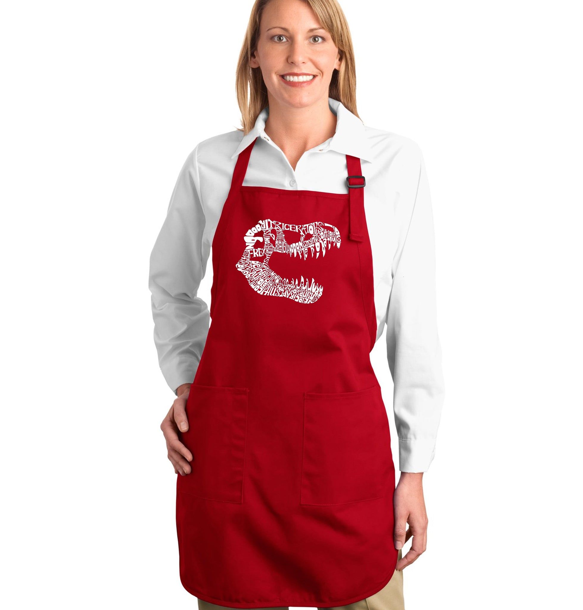 TREX - Full Length Word Art Apron sold by LA Pop Art product image thumbnail 3