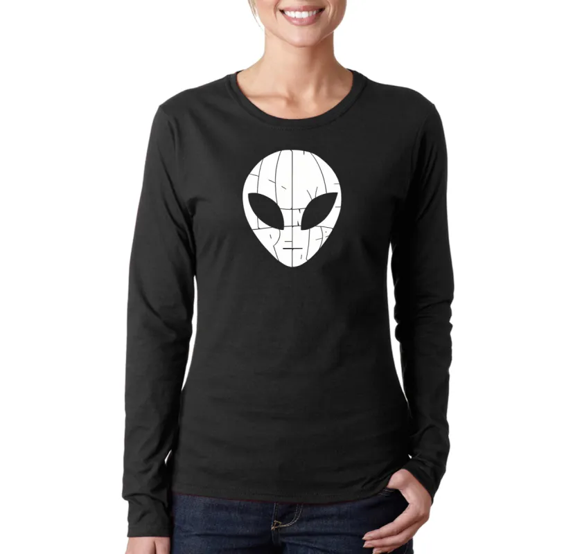 I COME IN PEACE - Women's Word Art Long Sleeve T-Shirt sold by LA Pop Art