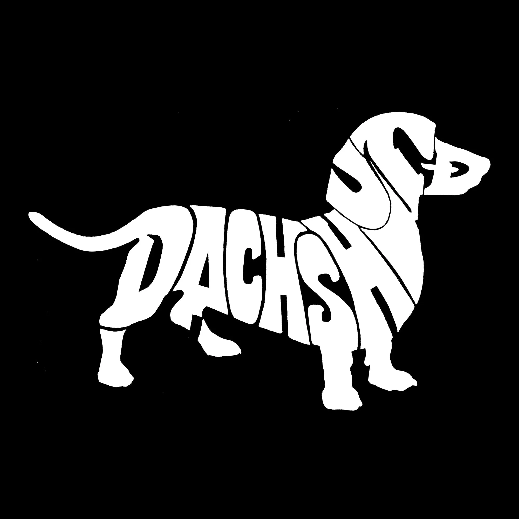 Dachshund - Men's Word Art Long Sleeve T-Shirt sold by LA Pop Art product image thumbnail 2
