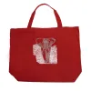 ELEPHANT - Large Word Art Tote Bag sold by LA Pop Art
