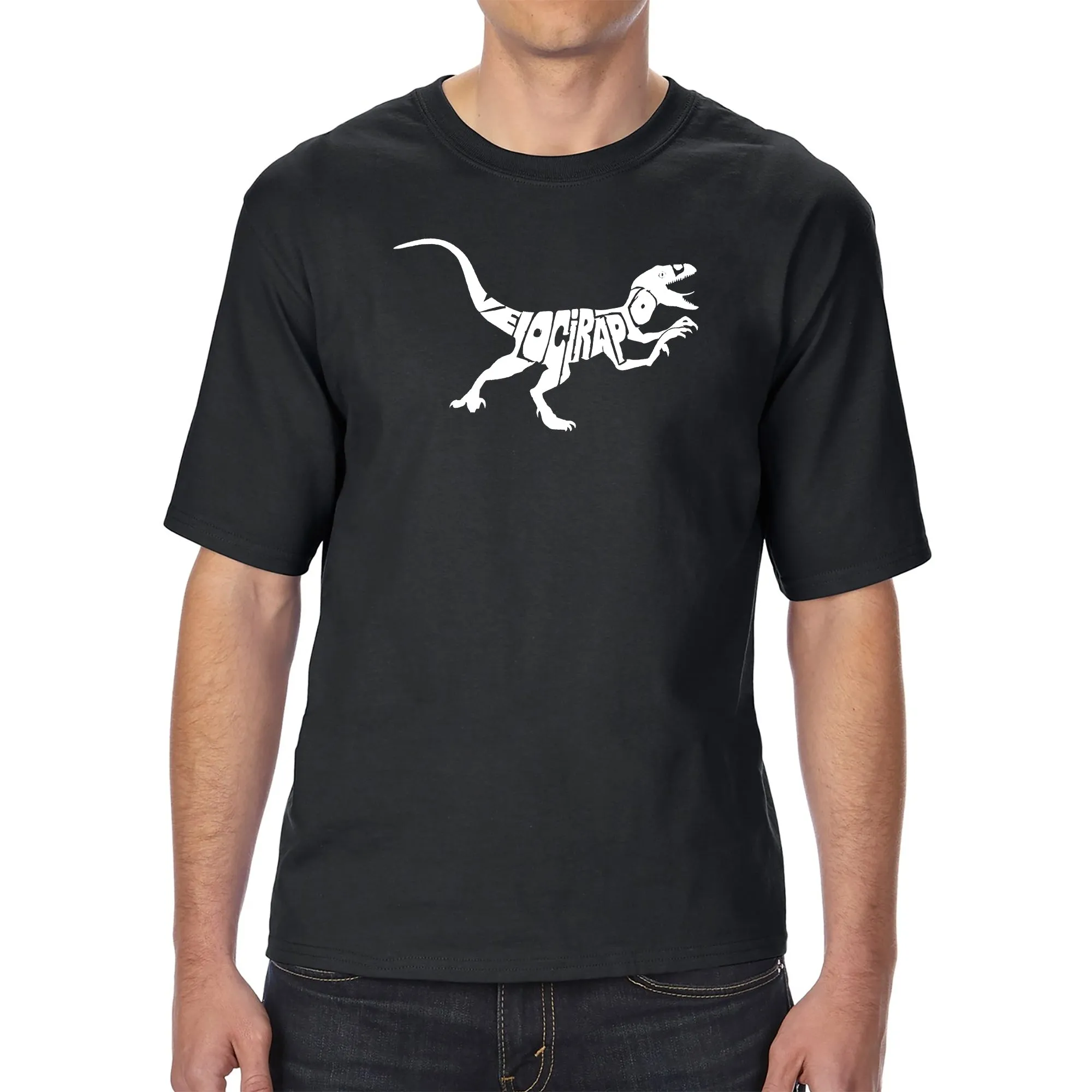 Velociraptor - Men's Tall Word Art T-Shirt sold by LA Pop Art