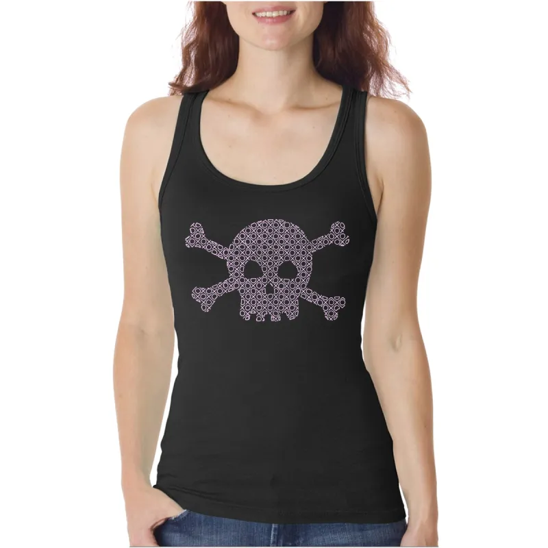XOXO Skull  - Women's Word Art Tank Top sold by LA Pop Art