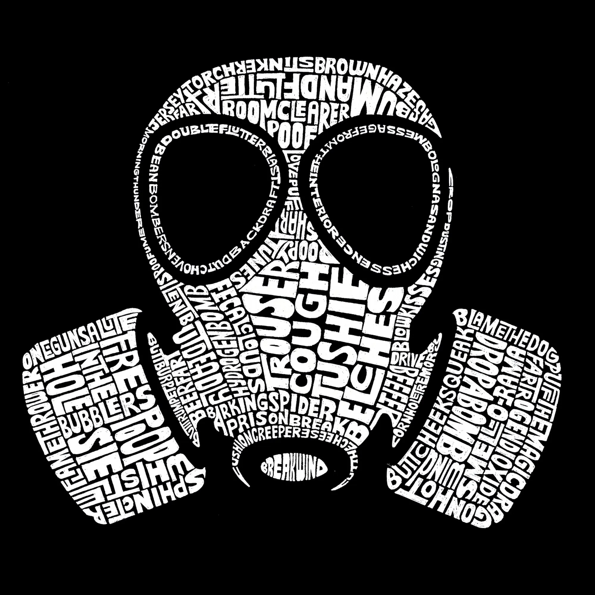 LA Pop Art Women's Dolman Word Art Shirt - SLANG TERM FOR "FART" sold by LA Pop Art product image thumbnail 2