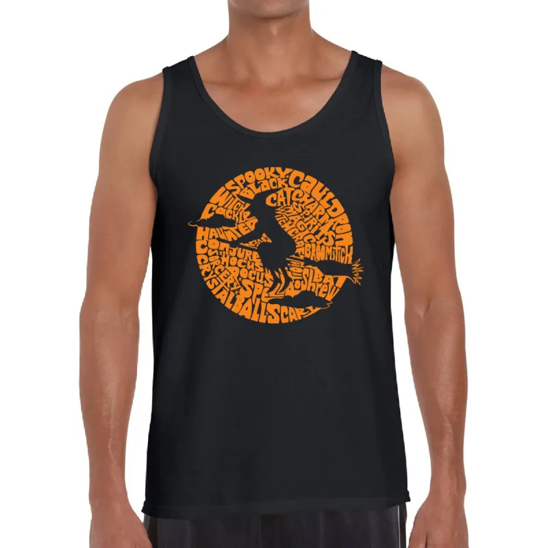 Spooky Witch  - Men's Word Art Tank Top sold by LA Pop Art