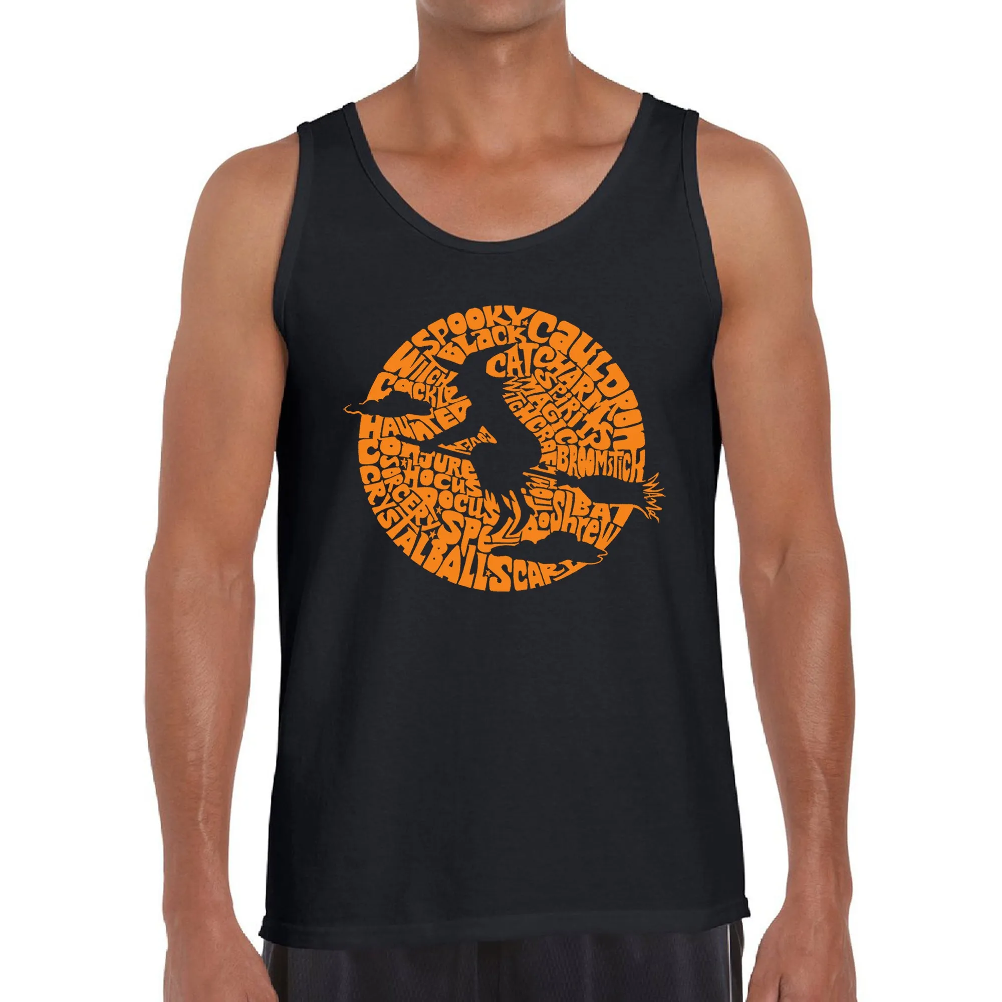 Spooky Witch - Men's Word Art Tank Top sold by LA Pop Art