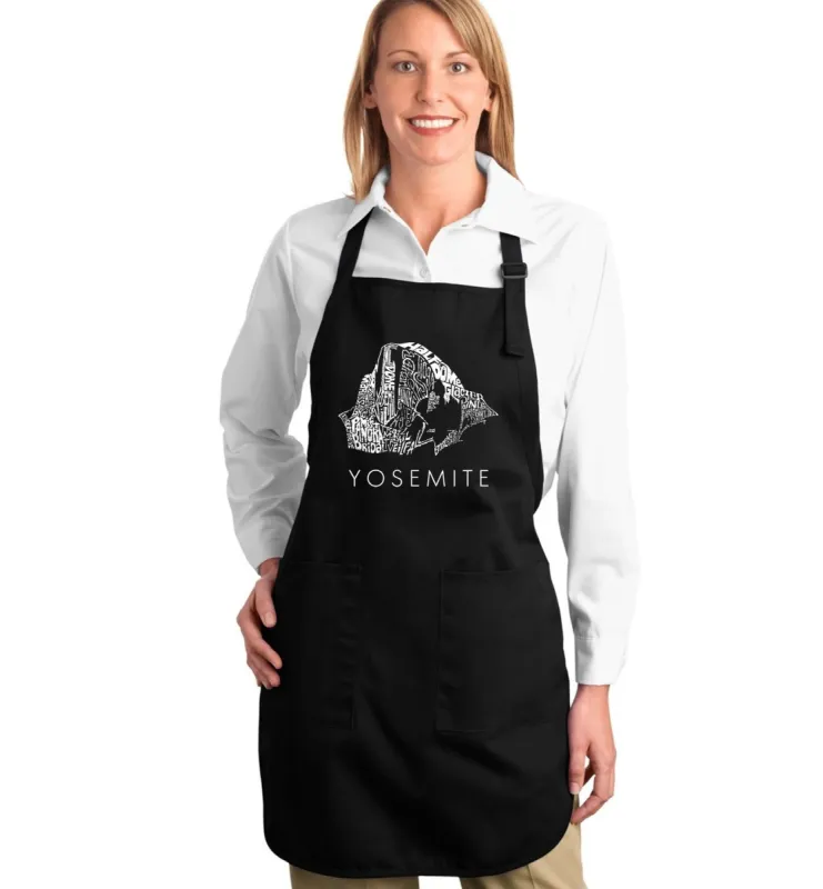 Yosemite - Full Length Word Art Apron sold by LA Pop Art