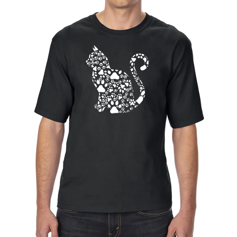 Cat Claws - Men's Tall and Long Word Art T-Shirt sold by LA Pop Art