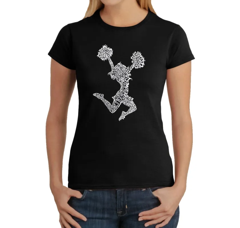 Cheer - Women's Word Art T-Shirt sold by LA Pop Art
